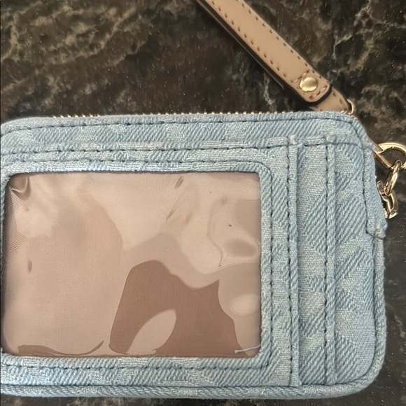 GUESS Light Blue Denim Wristlet - Picture 3 of 3